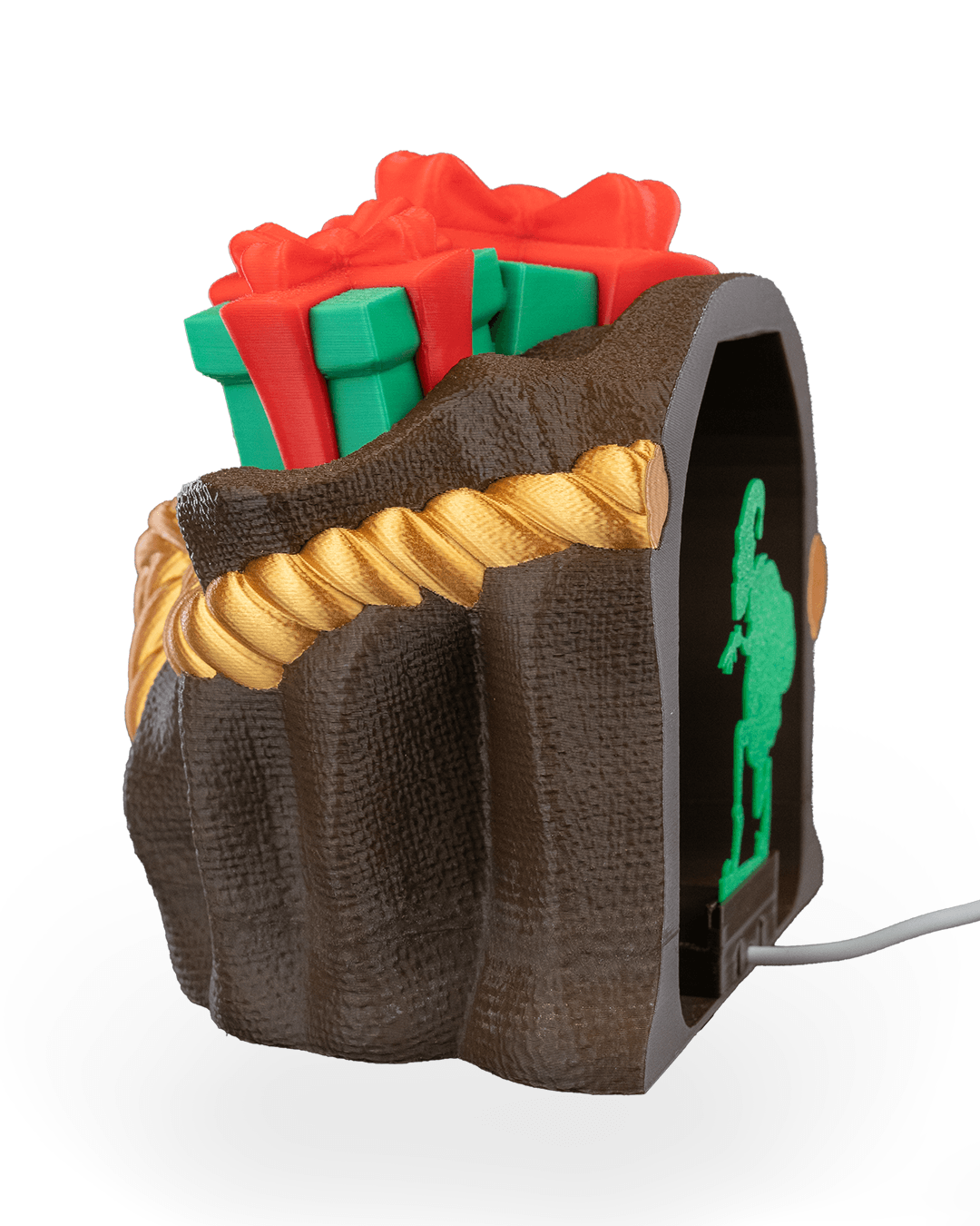 Sneaky Snatcher Shadow Lamp – Holiday Gift Bag Silhouette Light (11.5 cm) - Image 11