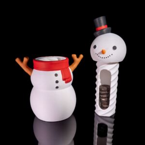 Snowman Cookie Stash – Hidden Storage Snowman Jar with Removable Head 26 cm