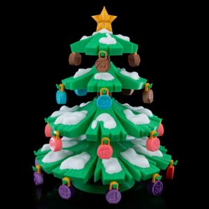 Trim-It-Up Christmas Countdown Tree – 16cm Holiday Tree with Numbered Ornaments and Storage Gift Boxes | 3D Printed Advent Decoration