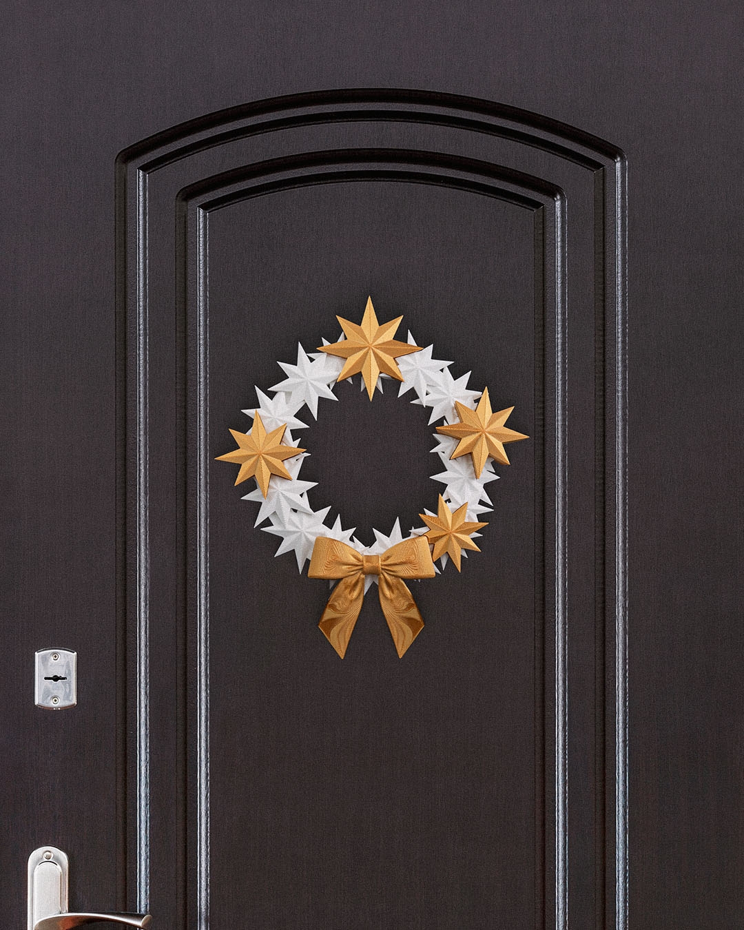 Twinkle Entry Wreath – 3D Printed Star-Themed Christmas Wreath - Image 6