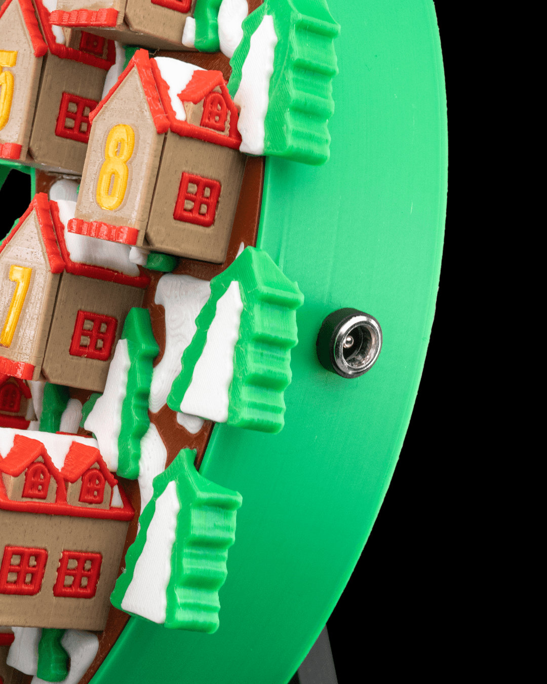 Twinkle Town Wreath Christmas Countdown – 22cm Light-Up Holiday Advent Display - Image 8