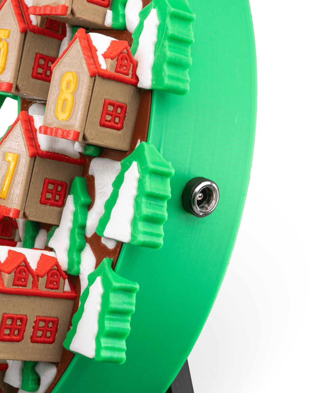 Twinkle Town Wreath Christmas Countdown – 22cm Light-Up Holiday Advent Display - Image 17