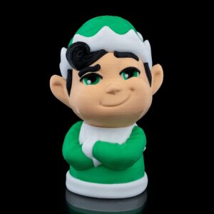 Wilbur the Elf – 10cm Multi-Color Christmas Ornament (3D Printed Holiday Decor)