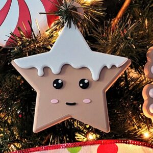Gingerbread Star Ornament – 4 Inch Cute Holiday Cookie Decor