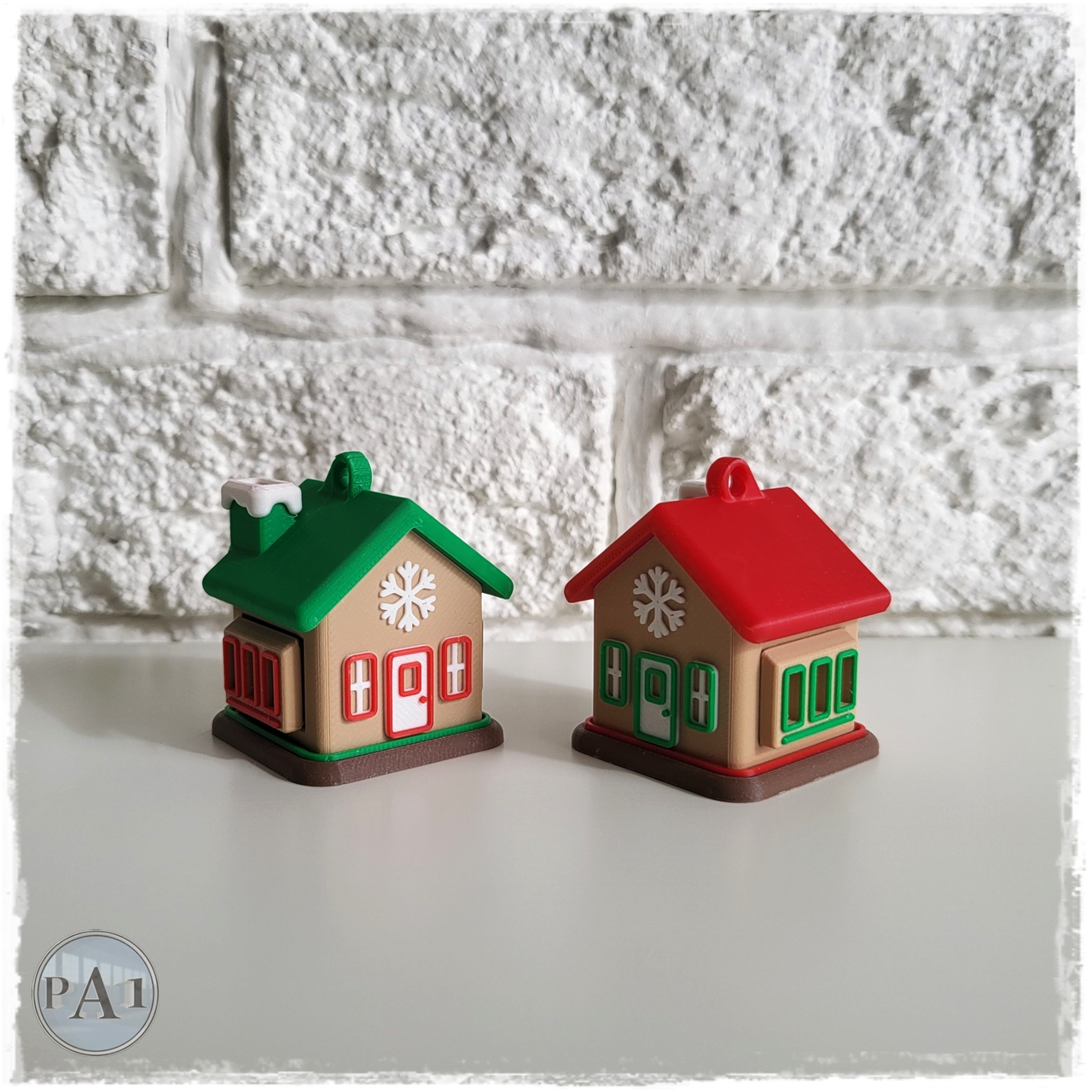 Gingerbread House Ornament — 3D Printed Christmas Decoration
