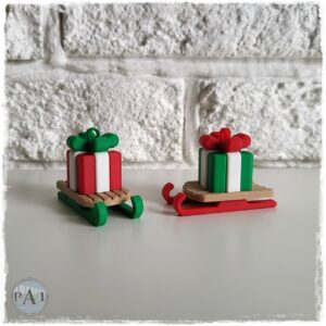 Gingerbread Sleigh Ornament Gift— 3D Printed Christmas Decor