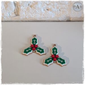 Gingerbread Mistletoe Ornament — 3D Printed Holiday Decor (Single Ornament)