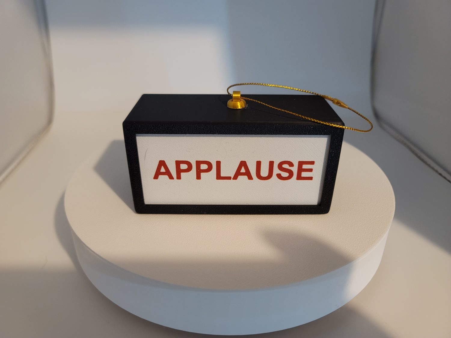 Applause Sign Ornament with LED Light – Theater Inspired Holiday Decor - Image 3