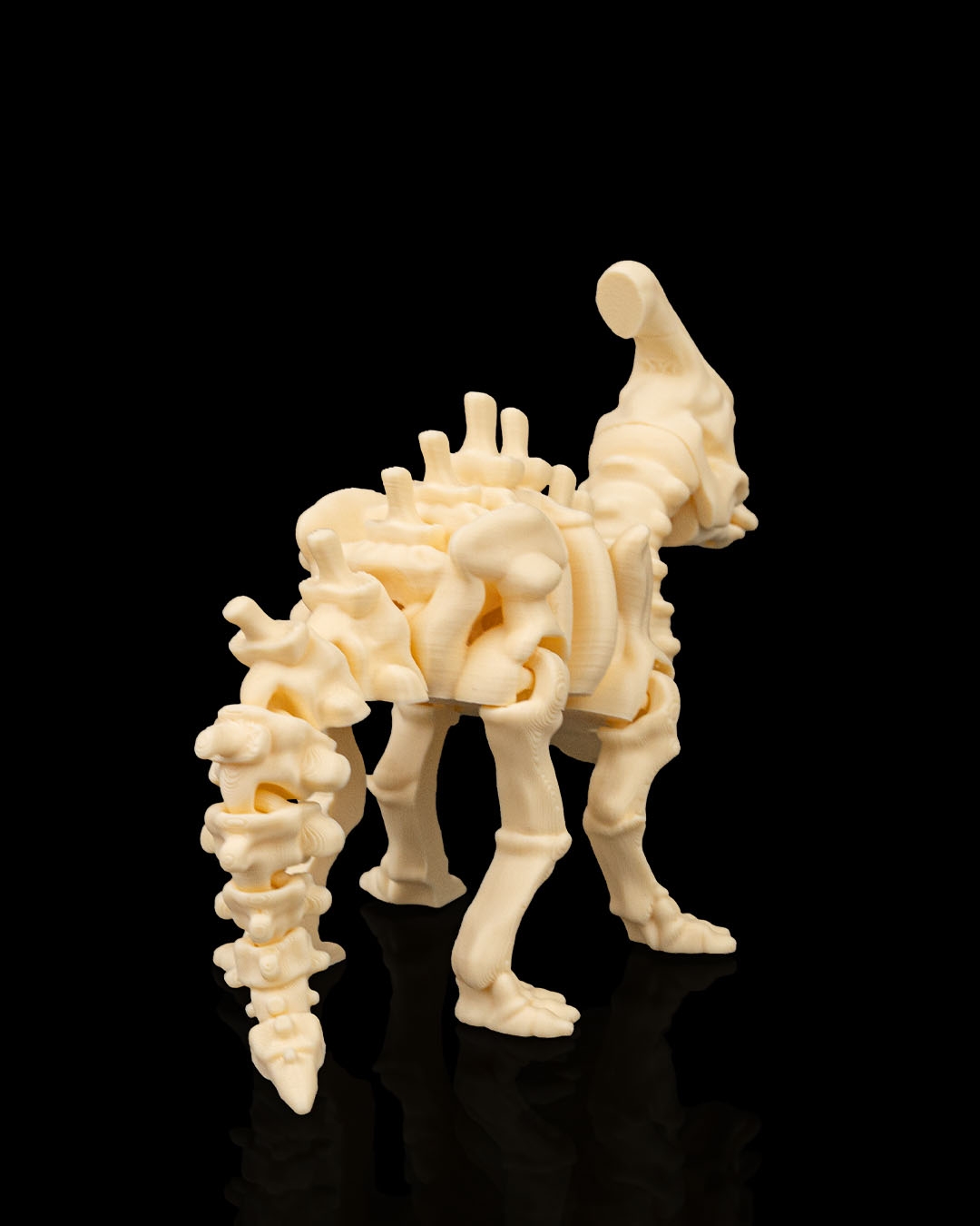 Articulated Parasaurolophus Skeleton – 3D Printed Poseable Dinosaur Figure - Image 4