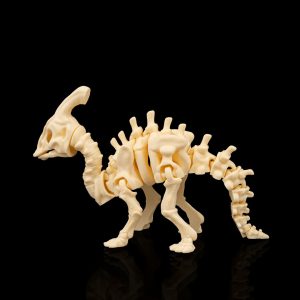 Articulated Parasaurolophus Skeleton – 3D Printed Poseable Dinosaur Figure