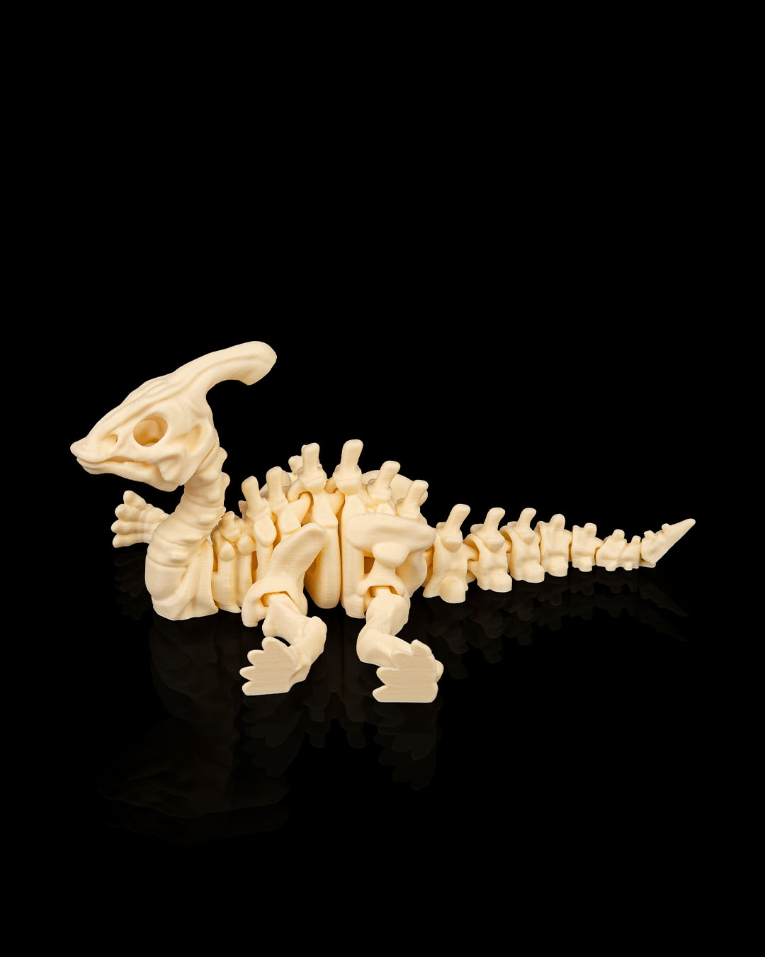 Articulated Parasaurolophus Skeleton – 3D Printed Poseable Dinosaur Figure - Image 6