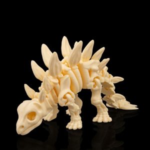 Articulated Stegosaurus Skeleton – 3D Printed Poseable Dinosaur Figure