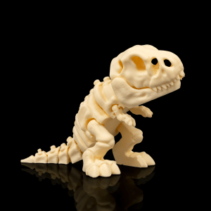 Articulated T Rex Skeleton – 3D Printed Poseable Dinosaur Figure