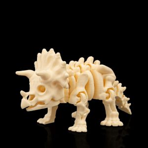 Articulated Triceratops Skeleton – 3D Printed Poseable Dinosaur Figure
