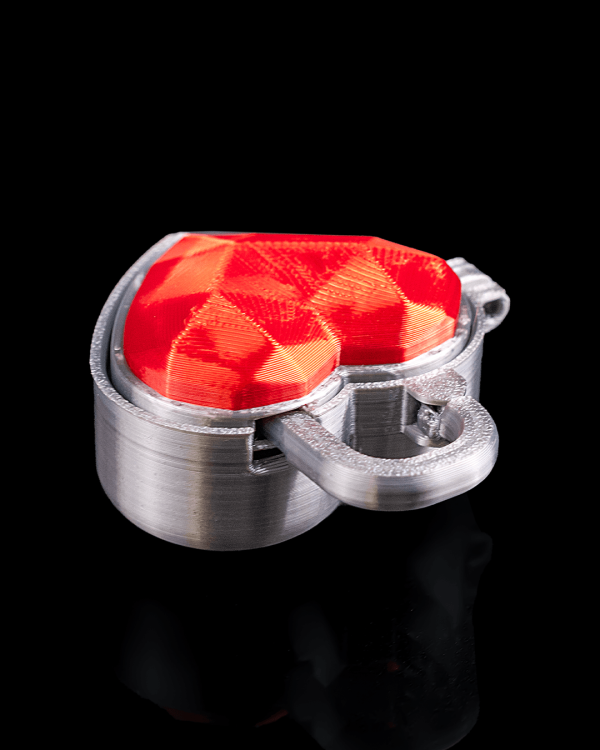 Heart Lock Stash Container | Love Stash Collection | 3D Printed Heart ...