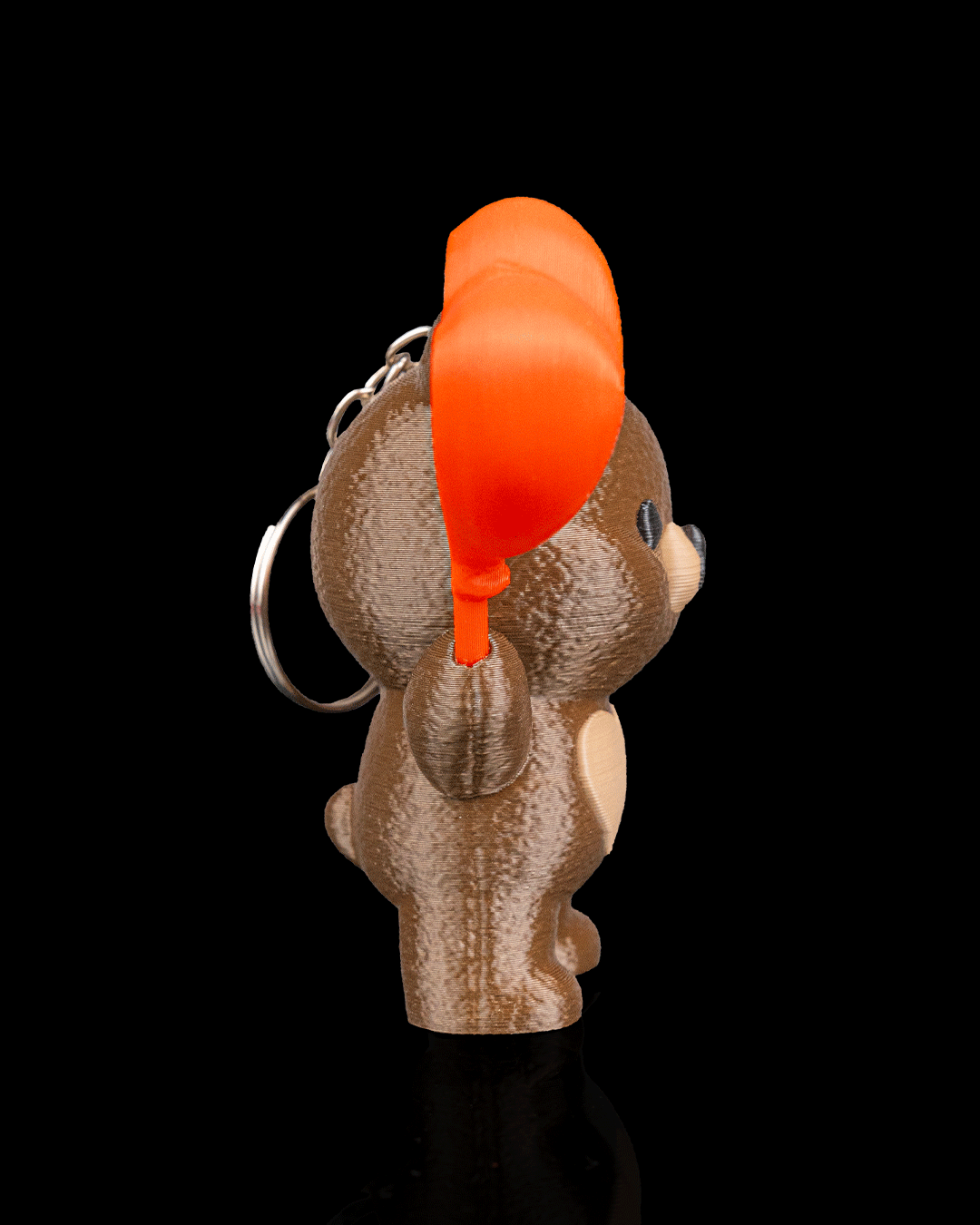 Bear Balloon Heart Keychain | Bearly Loved Collection | 3D Printed Bear Bag Charm - Image 4