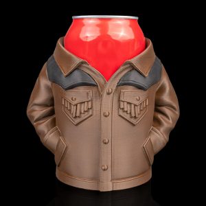 Cozy Can Suede Jacket Holder 3D Printed Soda and Beer Can Cozy