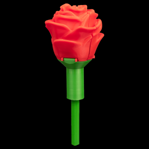 Sweet Rose Ring Box Container – 3D Printed Valentine Proposal Rose Gift