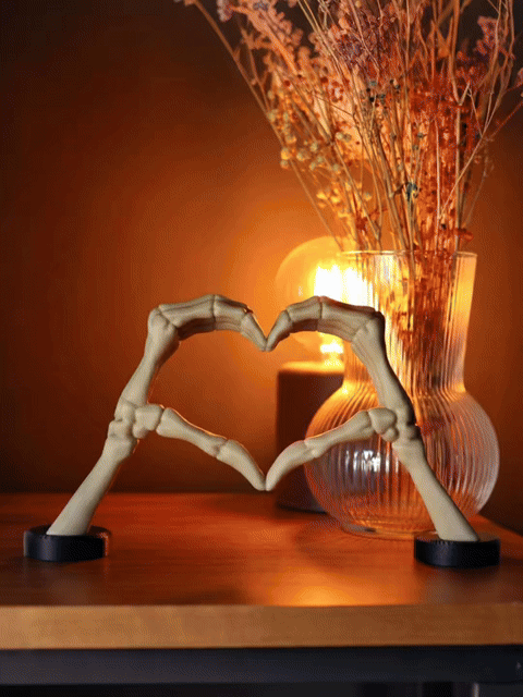 Till Death Skeleton Heart Picture Frame – Gothic Love Decor Display - Image 9