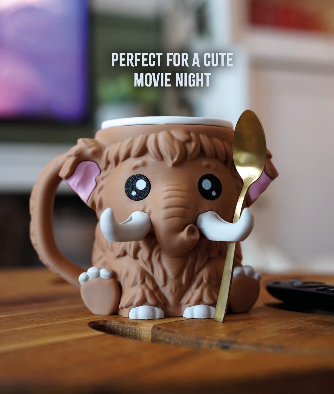 Mammoth Ice Cream Pint Holder – Cute 3D Printed Ice Cream Cozy for 16 oz Pints - Image 10