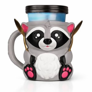 Raccoon Ice Cream Pint Holder Mug – 16 oz Reusable Pint Sleeve – Freezer Friendly Dessert Cup Holder