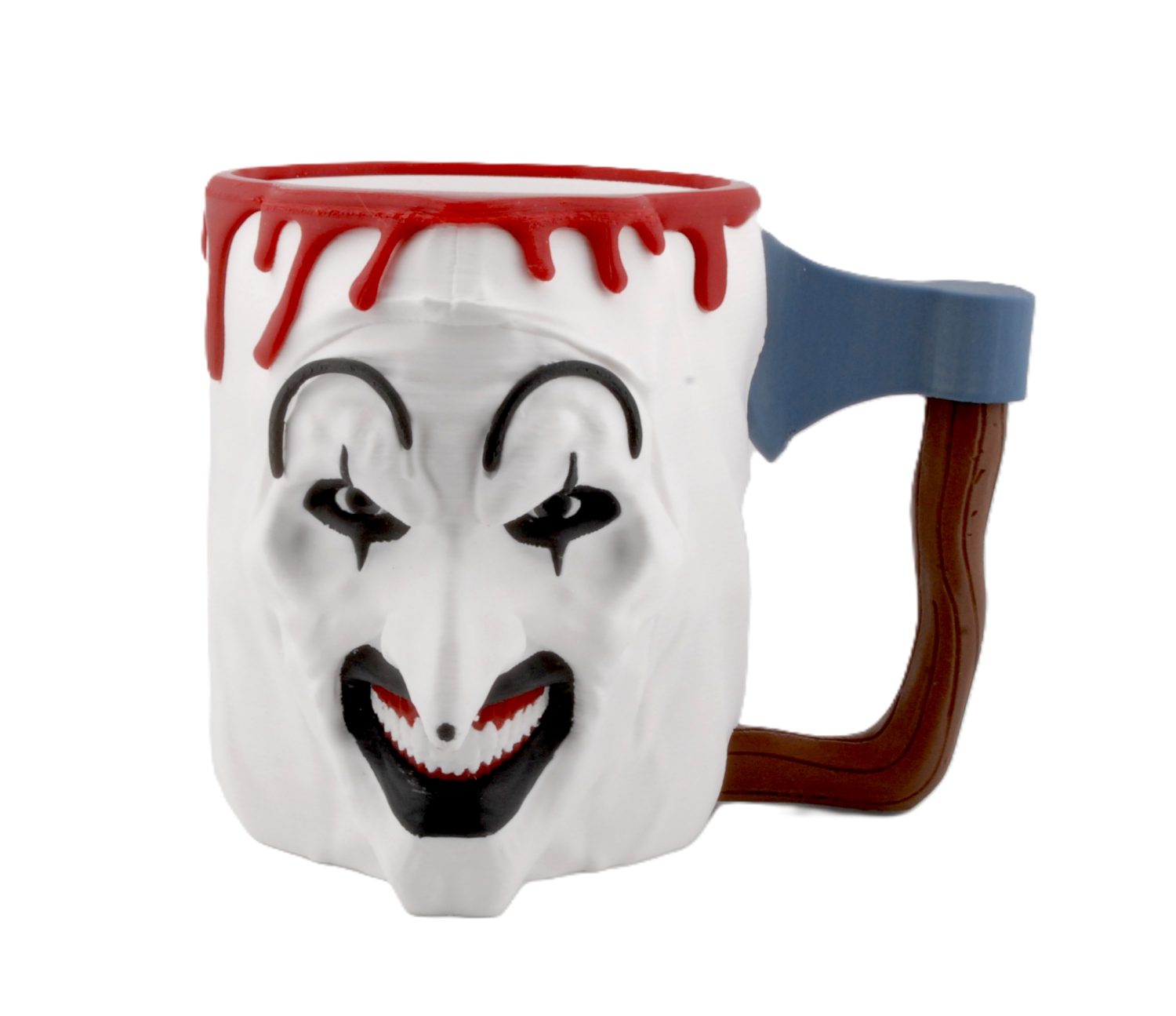 Art Inspired Horror Ice Cream Pint Holder Mug with Spoon Holders Fits 16 oz Pints Spooky Gift