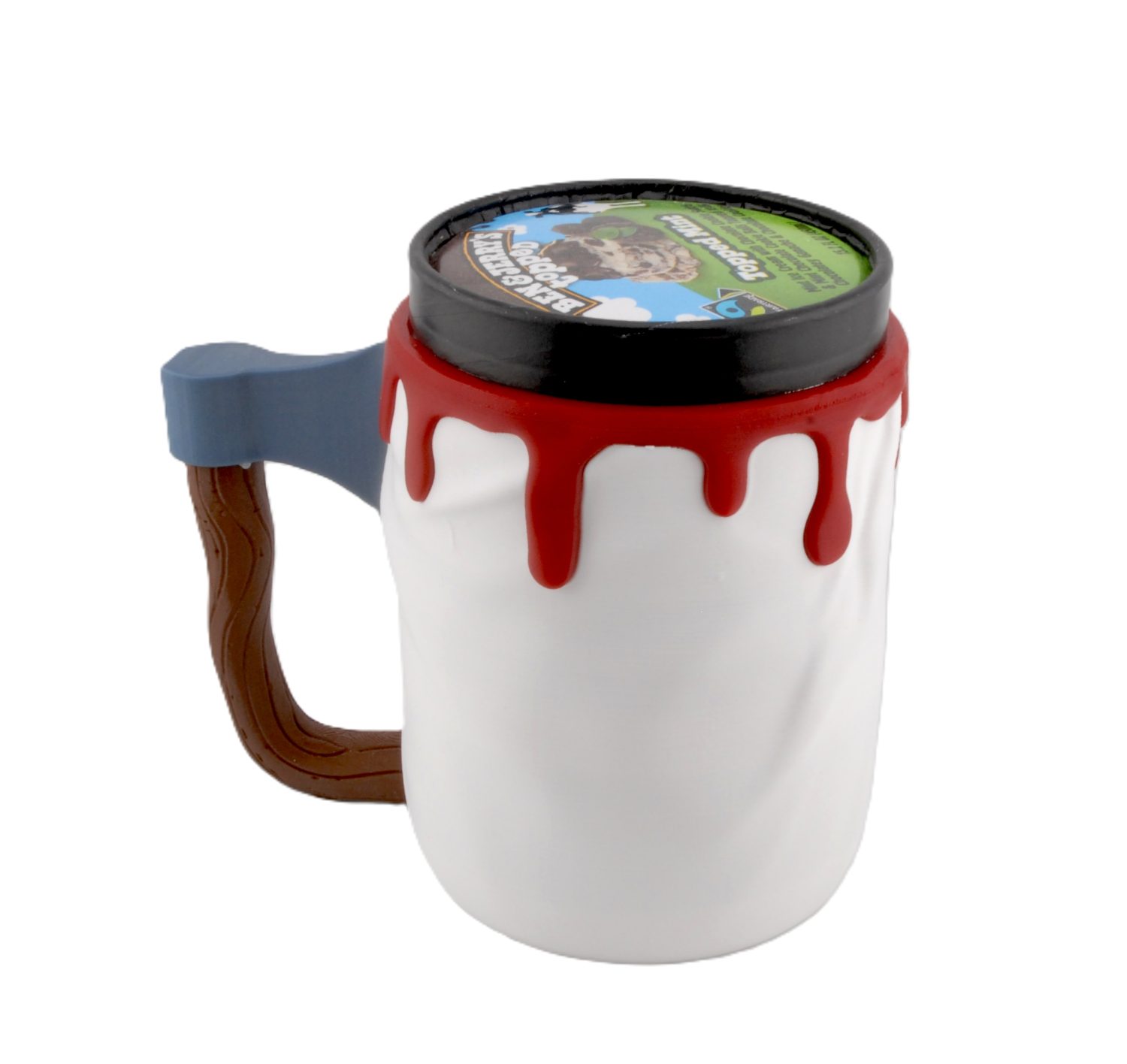 Art Inspired Horror Ice Cream Pint Holder Mug with Spoon Holders Fits 16 oz Pints Spooky Gift - Image 22