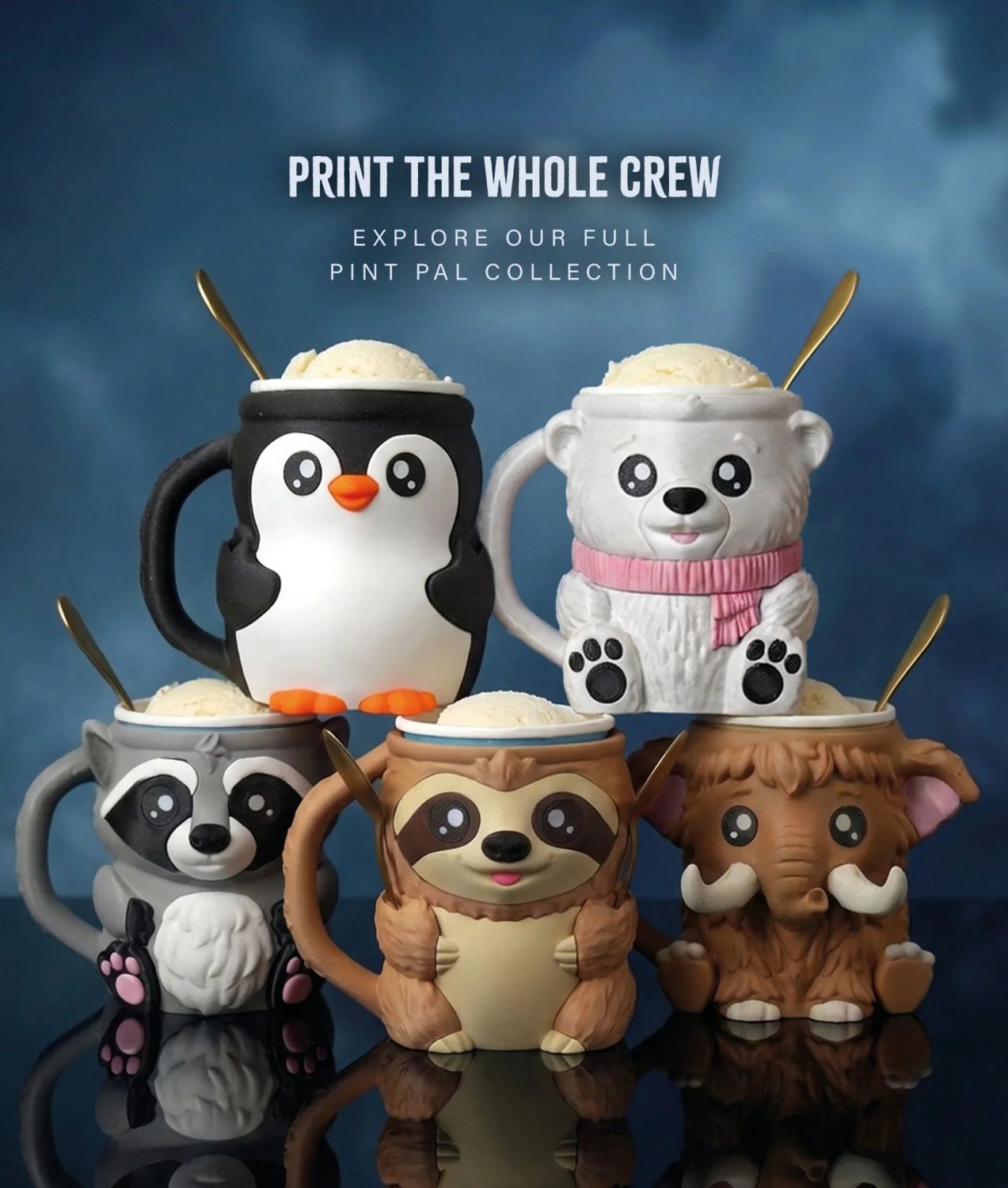 Sloth Ice Cream Pint Holder | Cute Sloth Pint Sleeve for 16 oz Ice Cream | Spoon Holder | Left or Right Handle | Optional Snack Drawer - Image 10