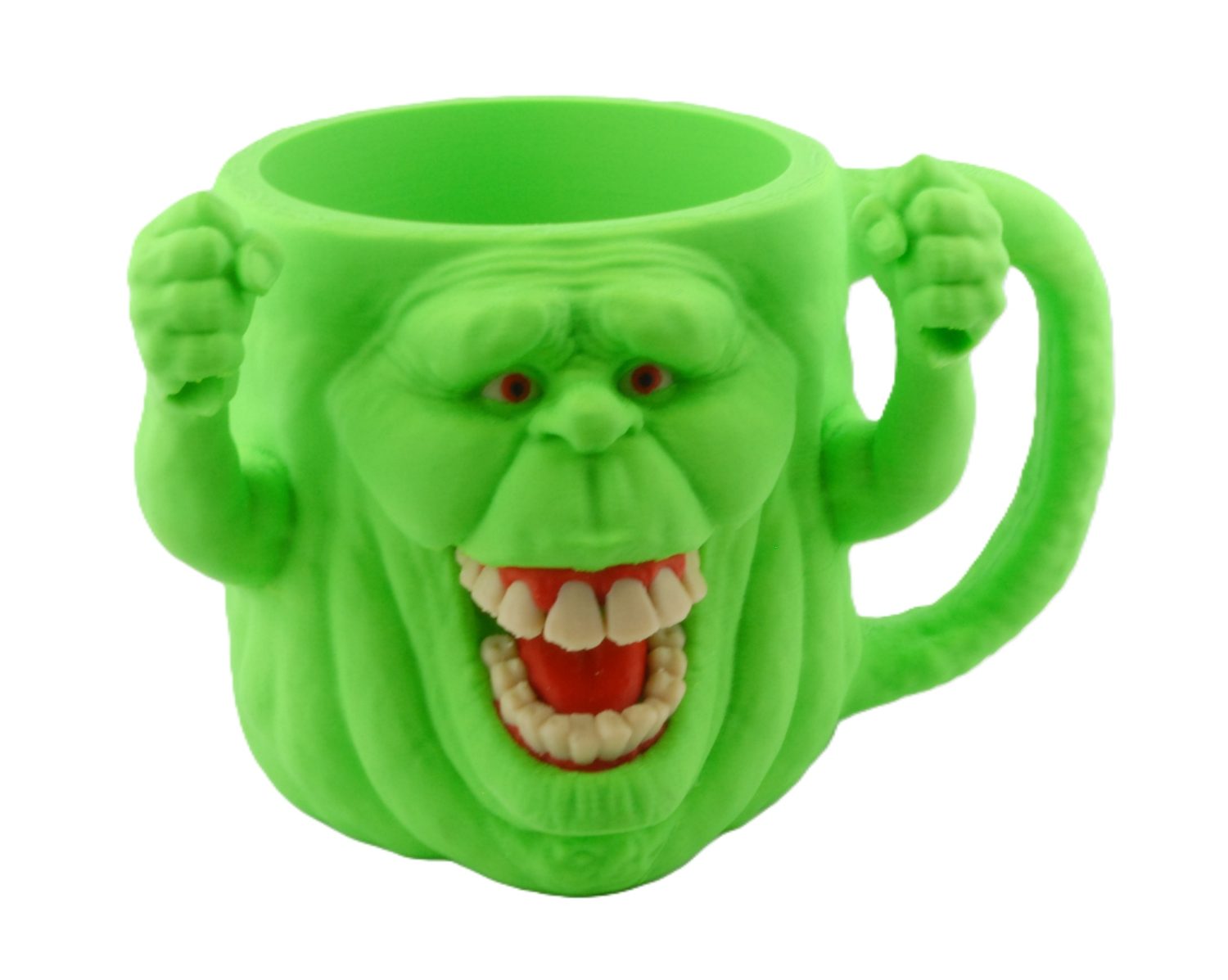 Slimer Ice Cream Pint Holder with Spoon Holder | 3D Printed Ice Cream Cozy | Fits Standard 16 oz Ice Cream Pints | Handmade by Fusion Layer 3D - Image 4