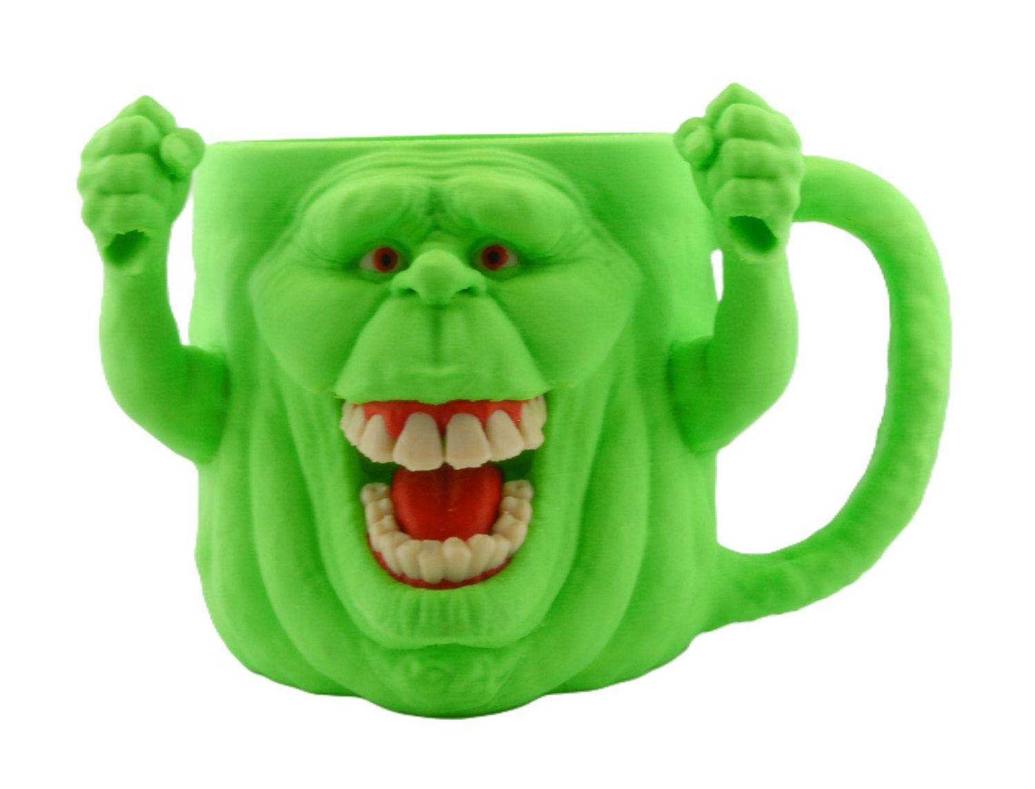 Slimer Ice Cream Pint Holder with Spoon Holder | 3D Printed Ice Cream Cozy | Fits Standard 16 oz Ice Cream Pints | Handmade by Fusion Layer 3D - Image 5